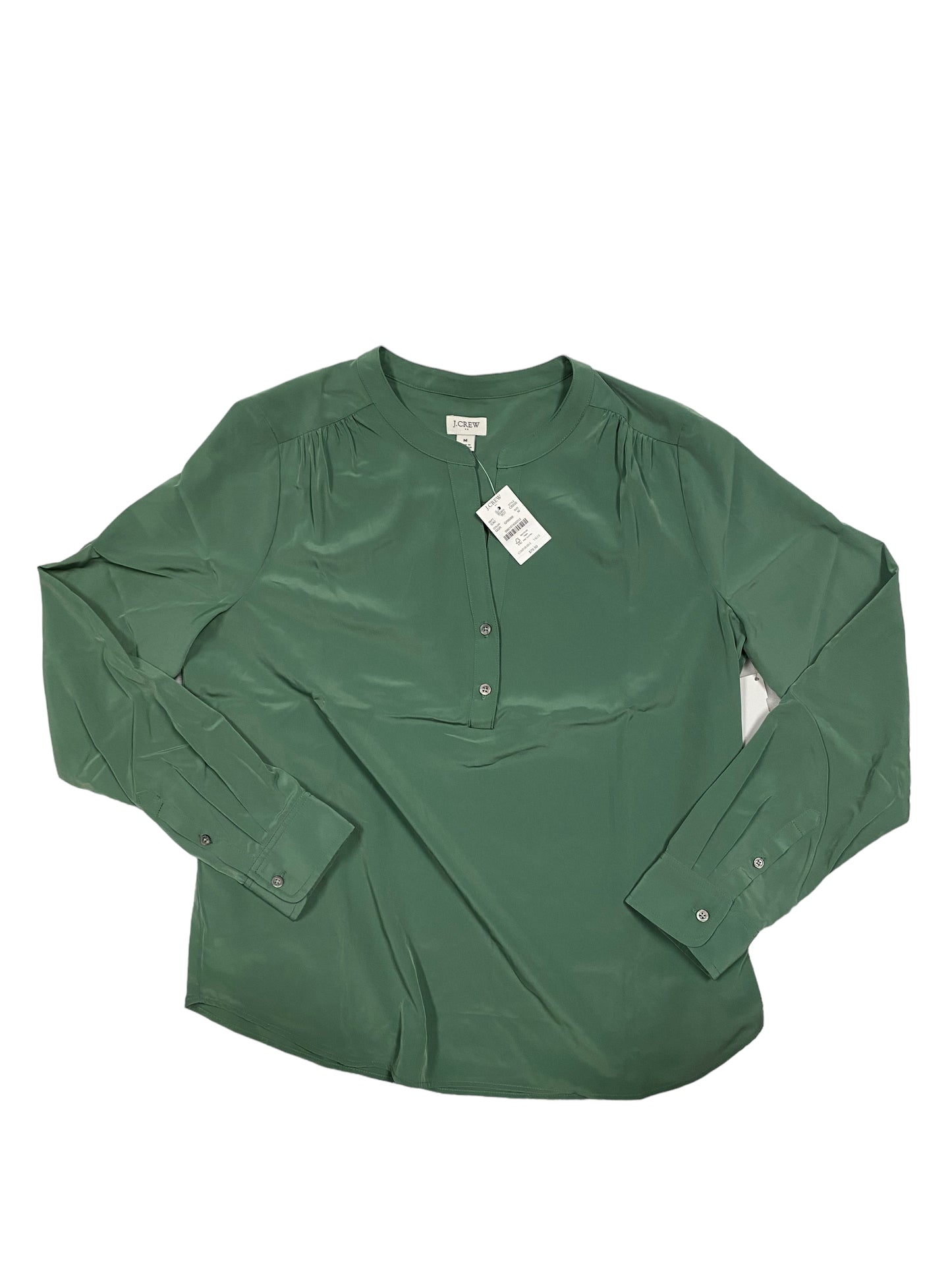 Top Long Sleeve By J. Crew In Green, Size: M