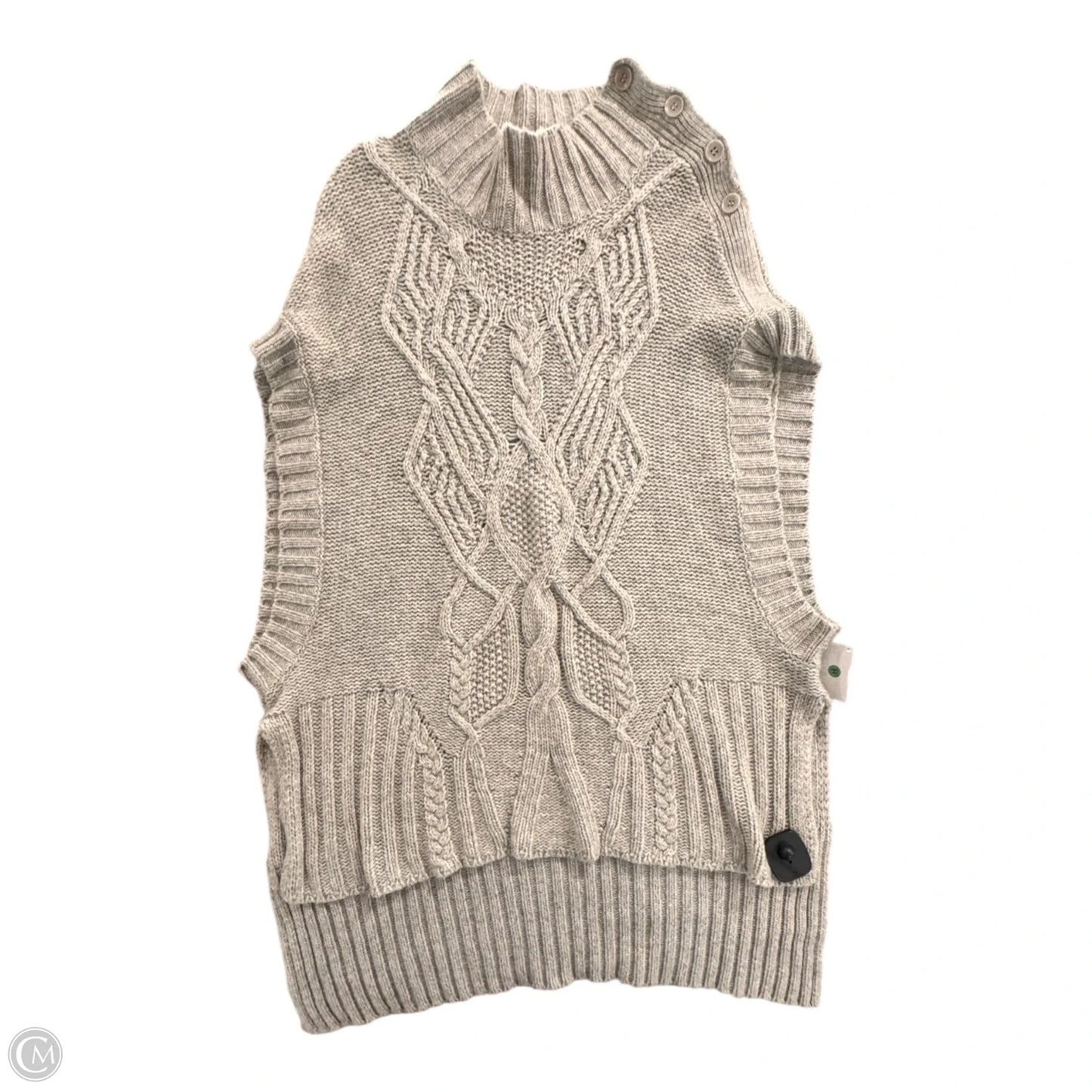 Sweater By Bcbgmaxazria In Grey, Size: Large
