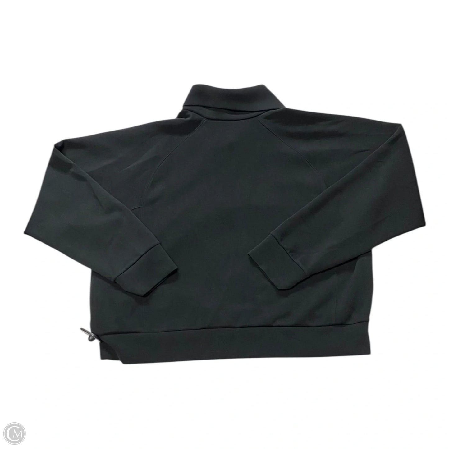 Athletic Top Long Sleeve Collar By Spanx In Black, Size: 1x