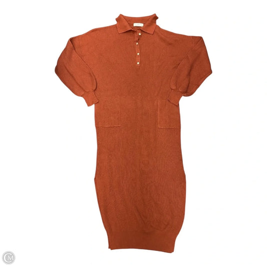 Dress Sweater By Natural Life In Orange, Size: L