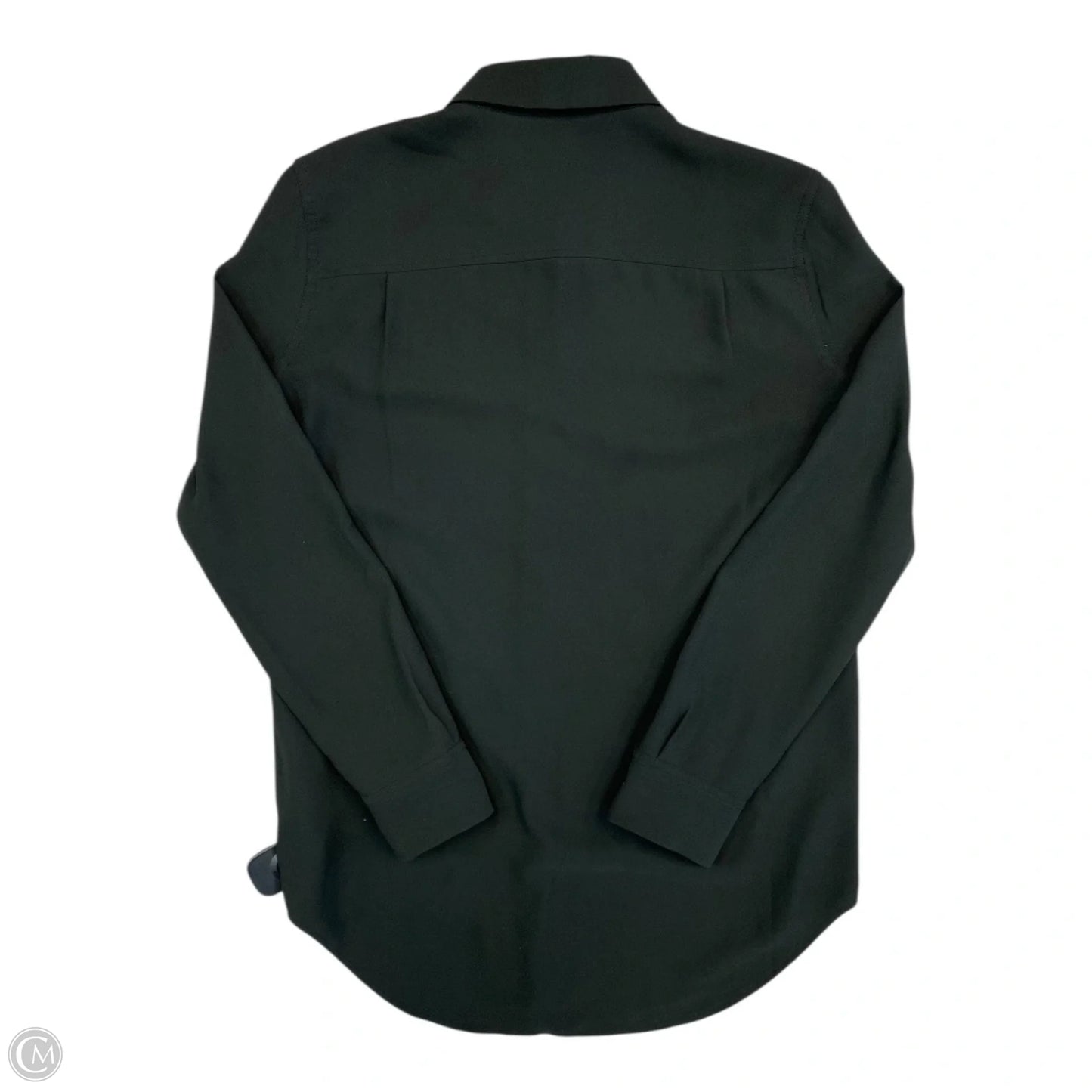 Top Long Sleeve By Equipment In Black, Size: Xs