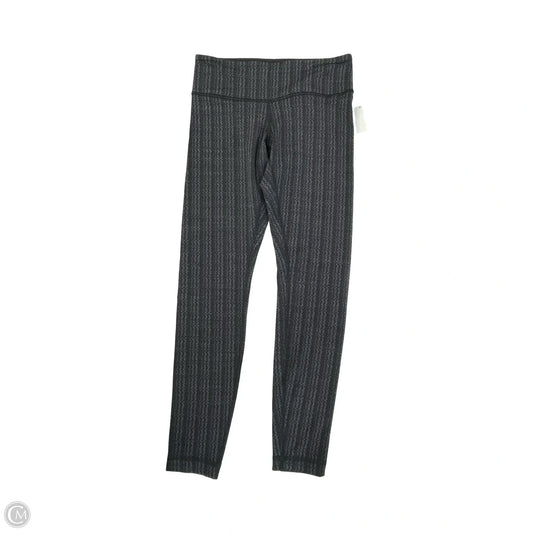 Athletic Leggings By Lululemon In Black & Grey, Size: 4