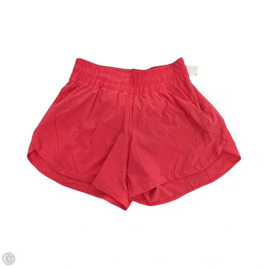 Athletic Shorts By Lululemon In Coral, Size: 8