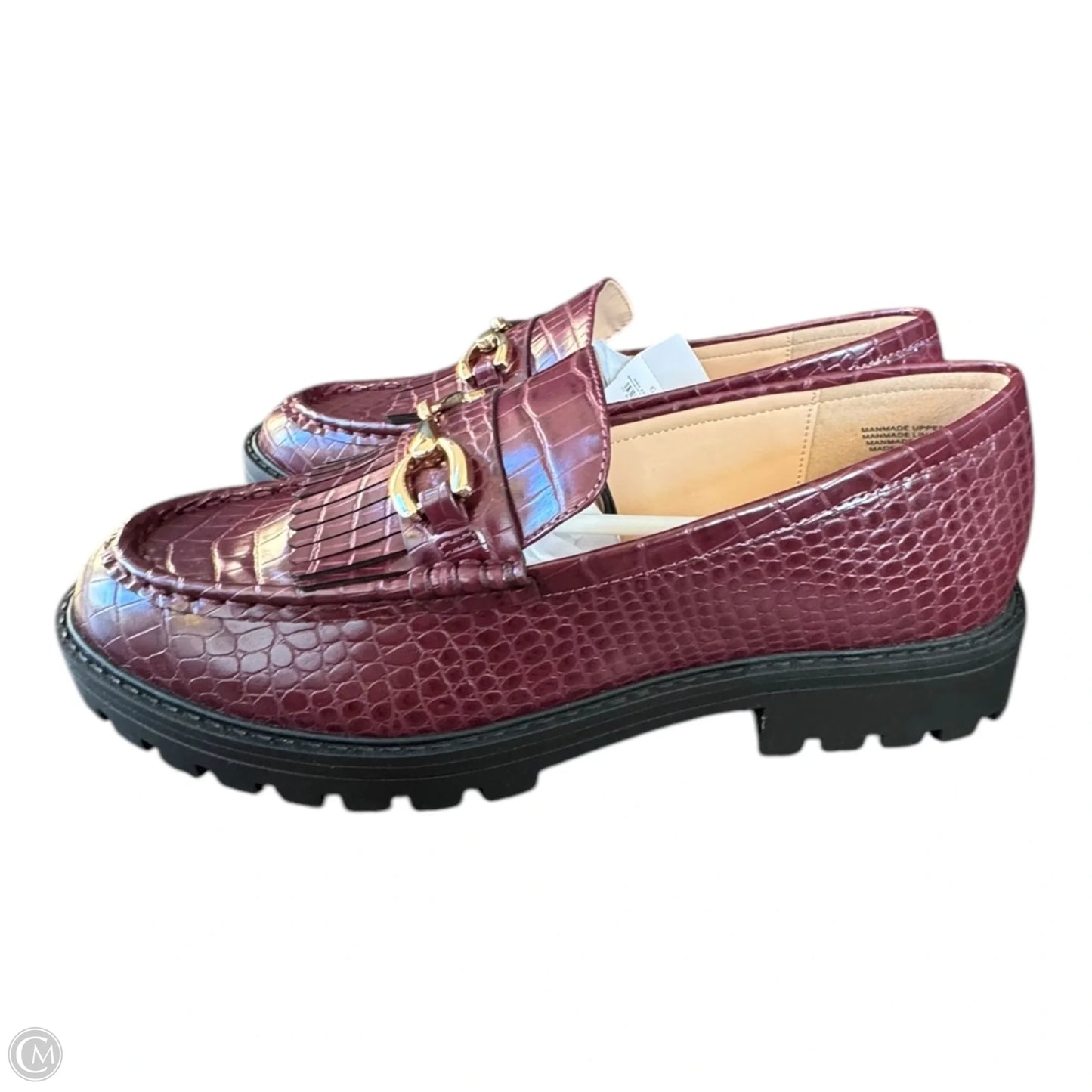 Shoes Flats By Loft In Maroon, Size: 9