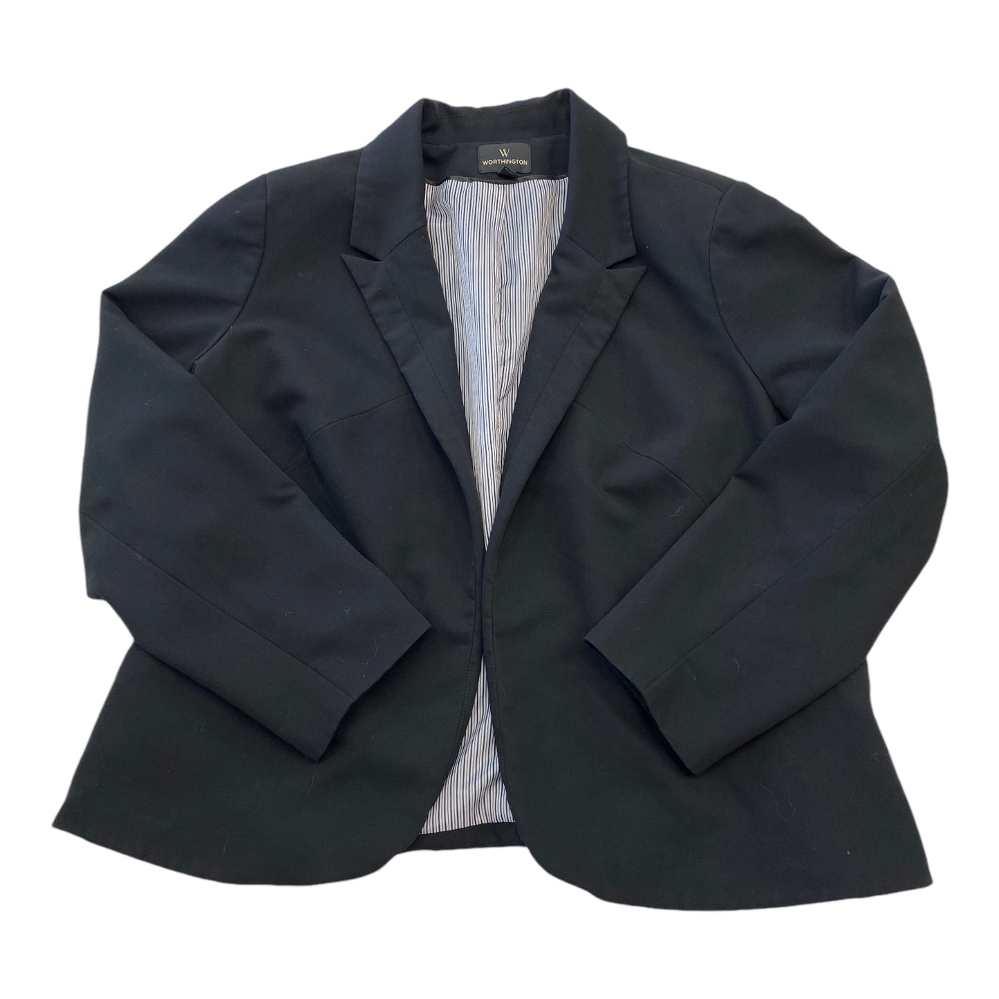 Blazer By Worthington In Black, Size: 3x