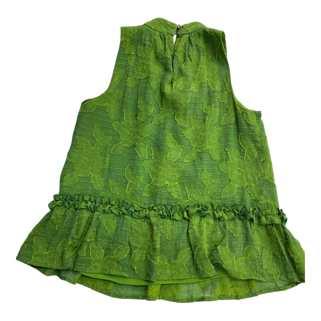 Top Sleeveless By Maeve In Green, Size: 0