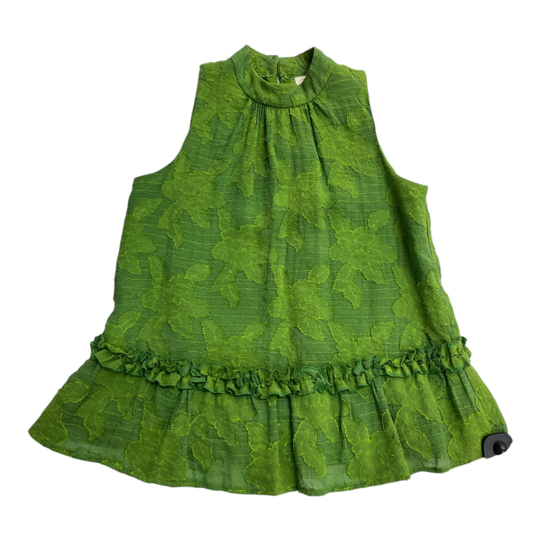 Top Sleeveless By Maeve In Green, Size: 0