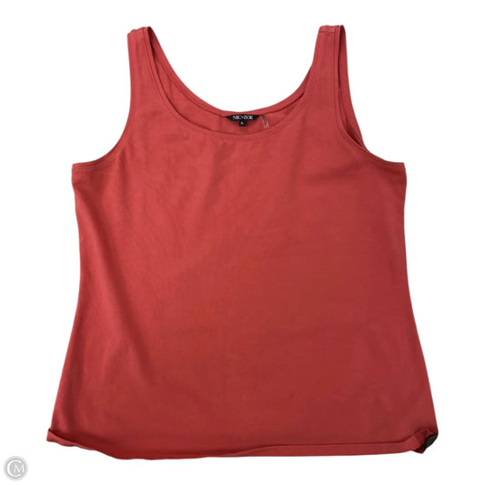 Top Sleeveless Basic By Nic + Zoe In Orange, Size: Xl