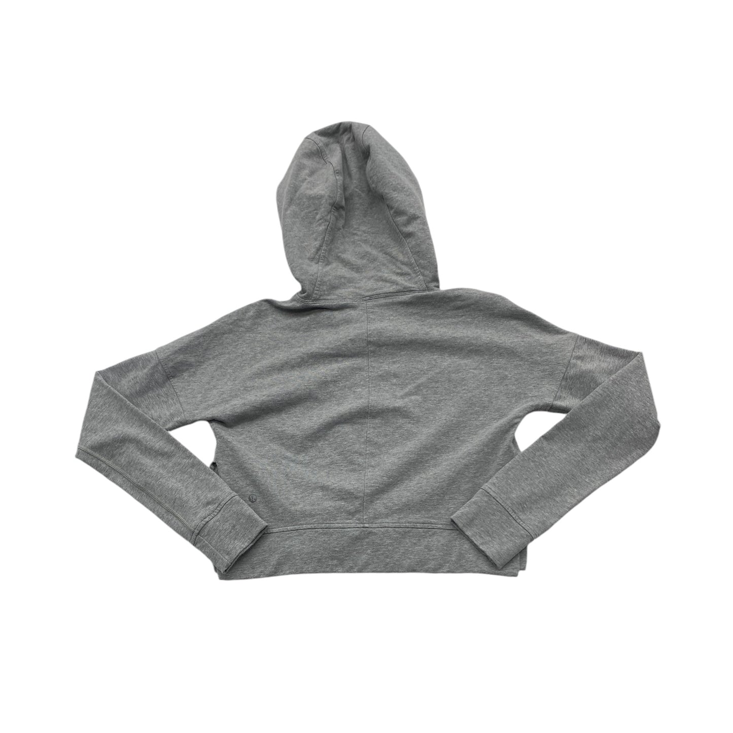 Athletic Sweatshirt Hoodie By Lululemon In Grey, Size: 4