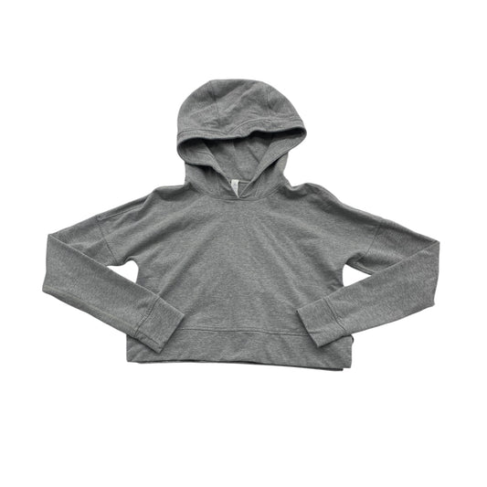 Athletic Sweatshirt Hoodie By Lululemon In Grey, Size: 4