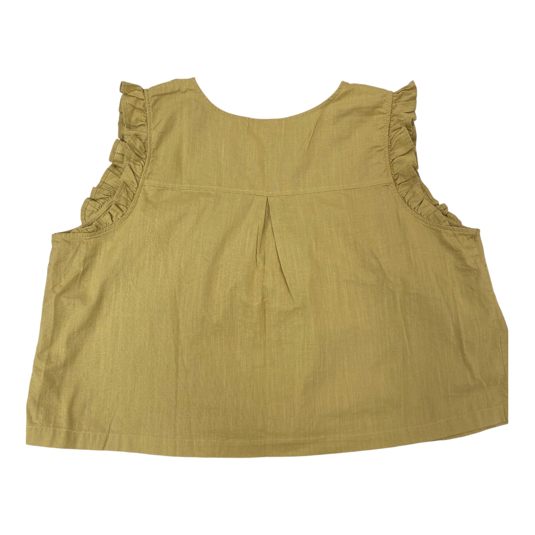 Top Sleeveless By Ana In Green, Size: 3x