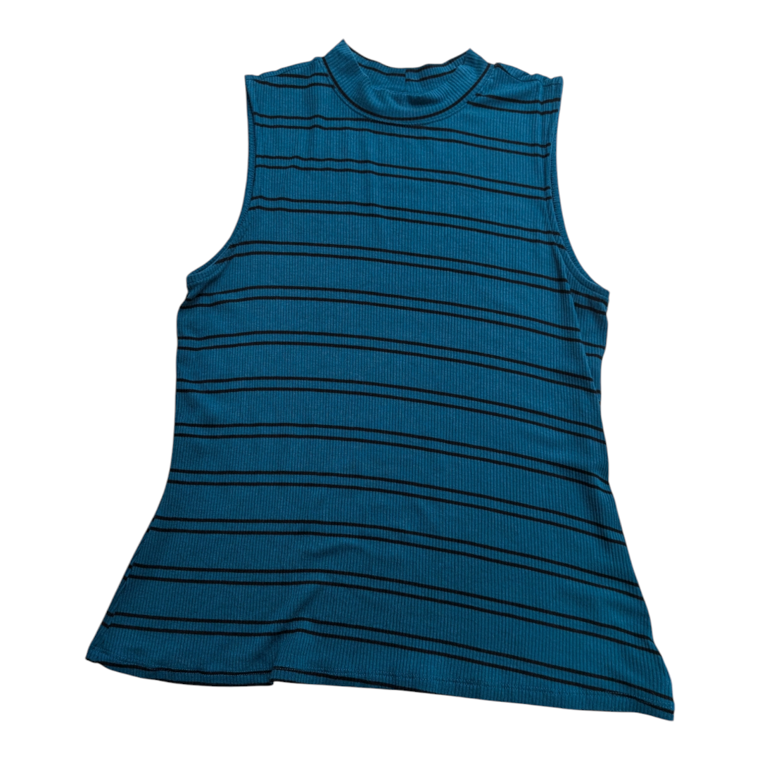 Top Sleeveless By Apt 9 In Striped Pattern, Size: S