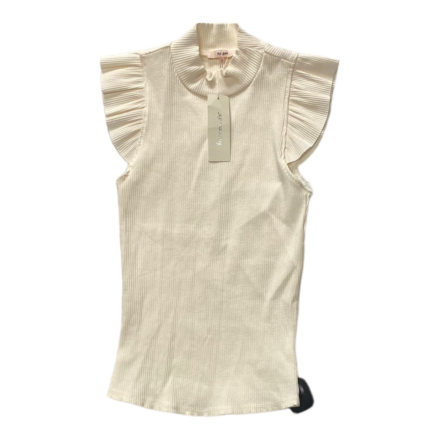 Cream Top Sleeveless Mi Ami, Size Xs