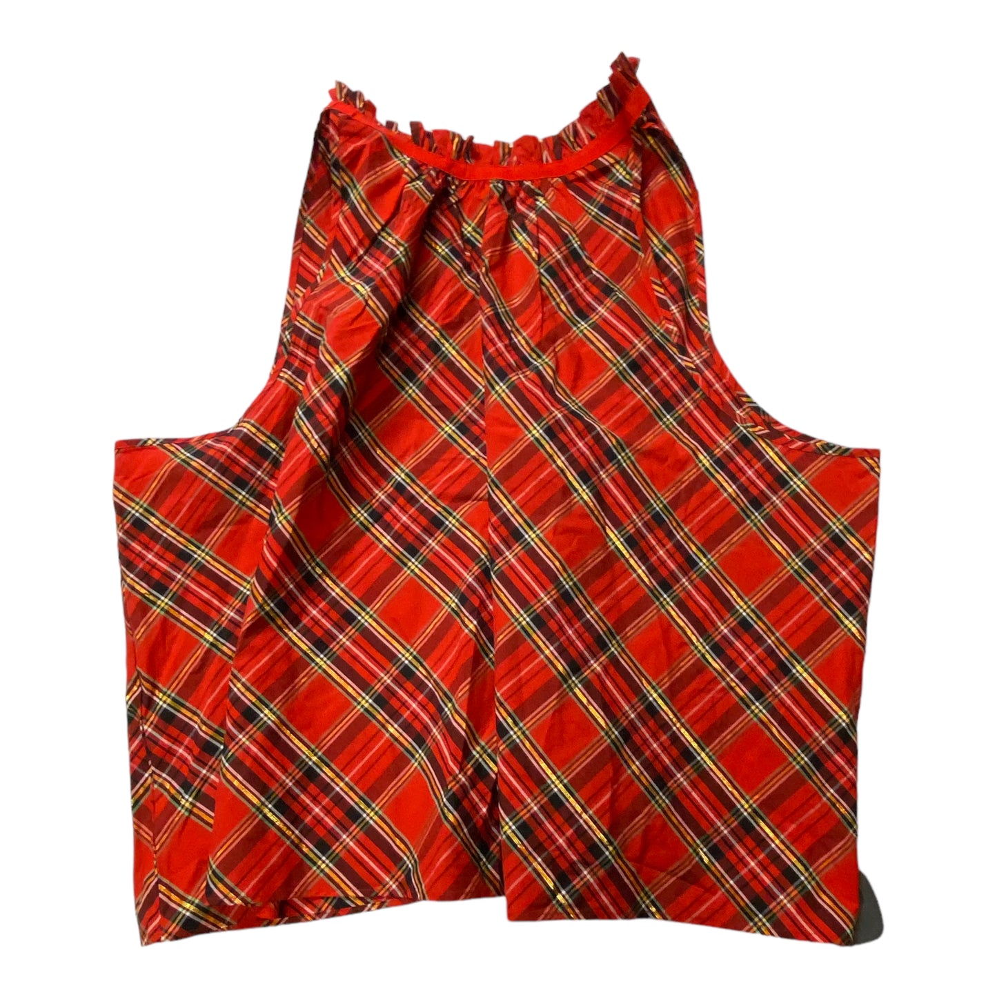 Plaid Pattern Top Sleeveless J. Crew, Size 3x