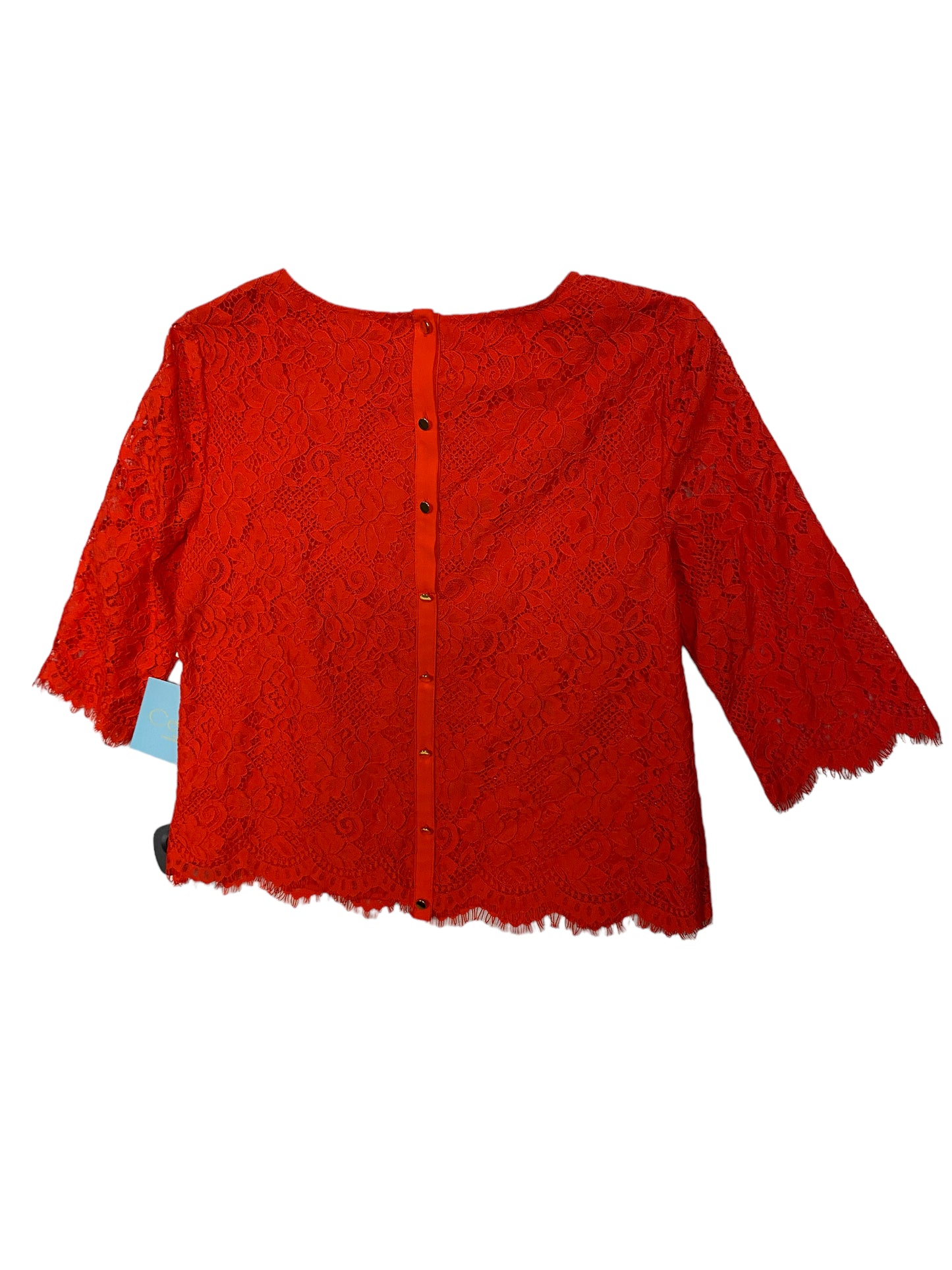 Red Top 3/4 Sleeve Cece, Size S