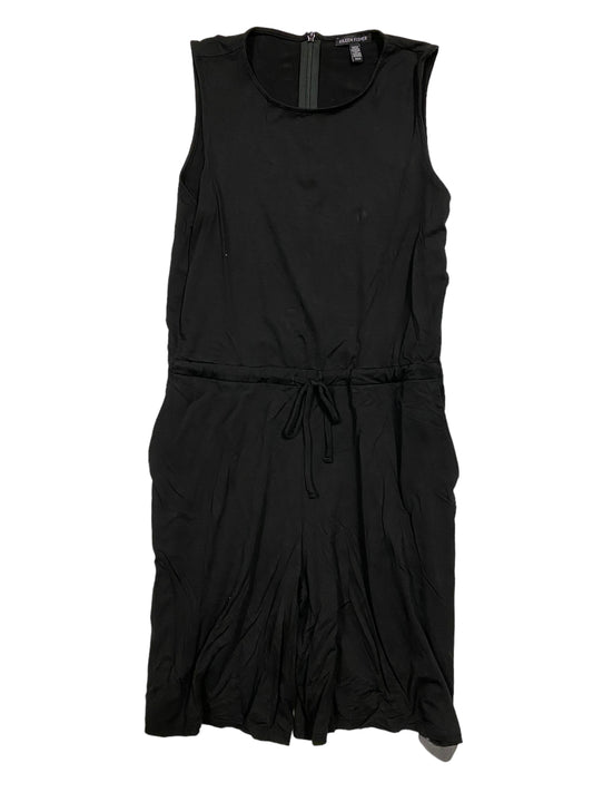 Black Romper Designer Eileen Fisher, Size Xs