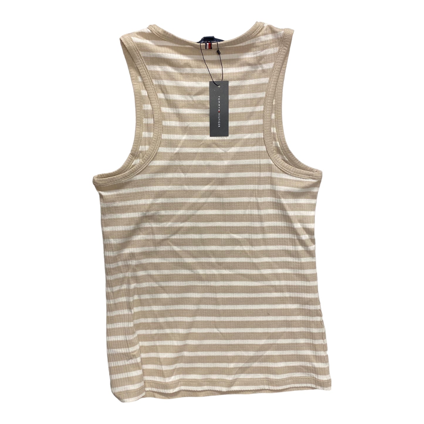 Tank Top By Tommy Hilfiger In Tan & White, Size: M