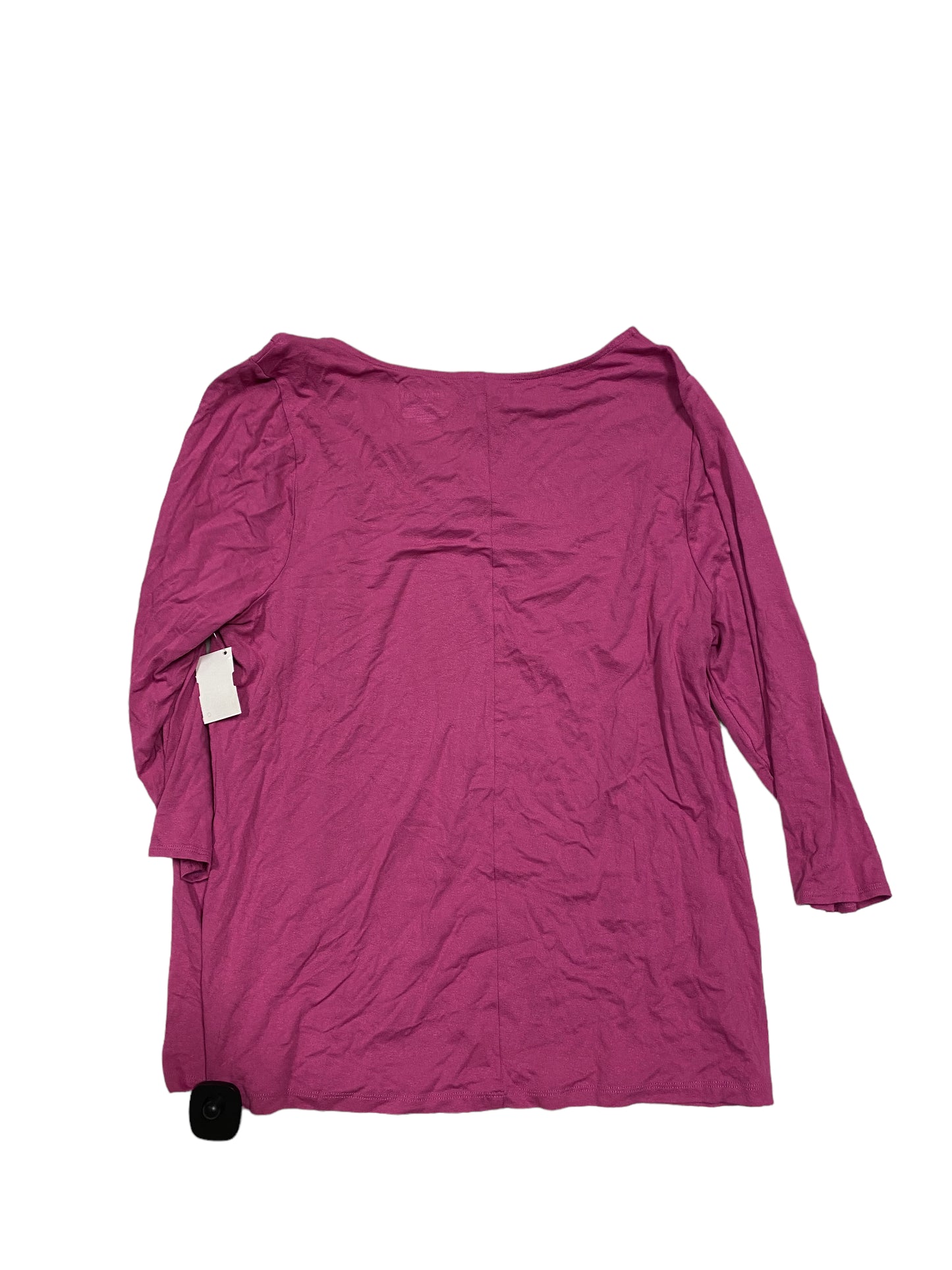 Top 3/4 Sleeve By Lane Bryant In Pink, Size: Xl