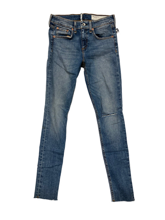 Jeans Skinny By Rag & Bones Jeans In Blue Denim, Size: 2