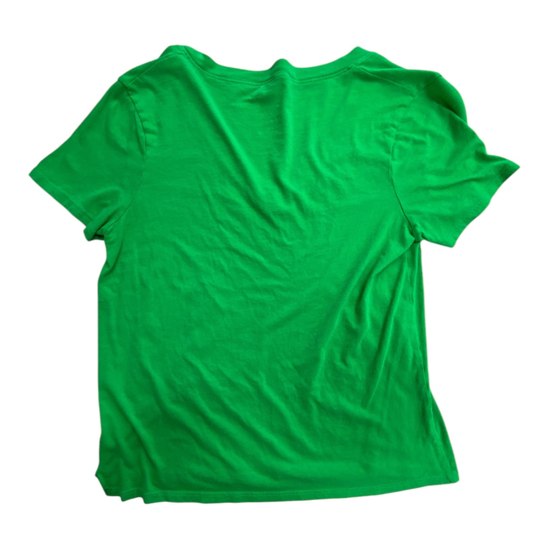 Top Short Sleeve Basic By A New Day In Green, Size: XS