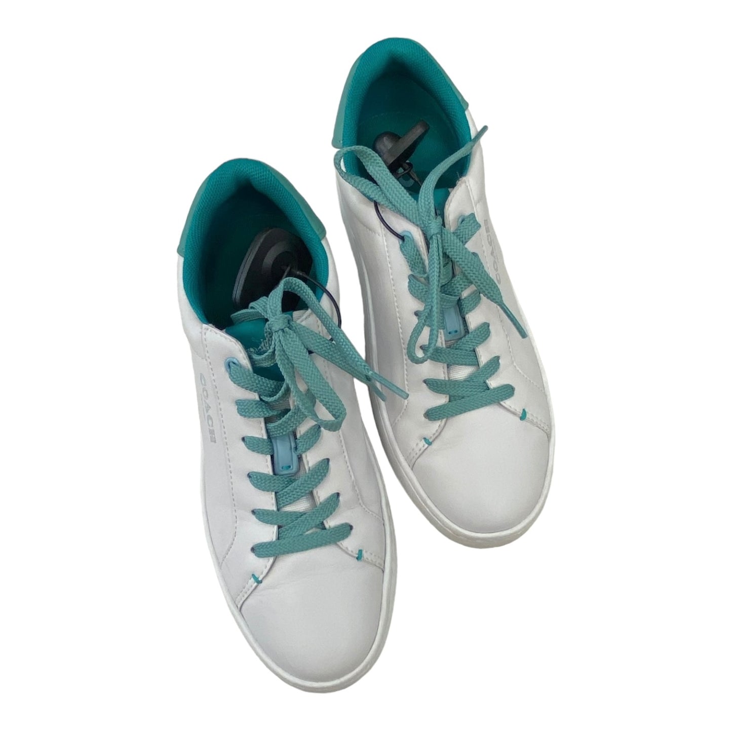 Shoes Designer By Coach In Green & White, Size: 6.5