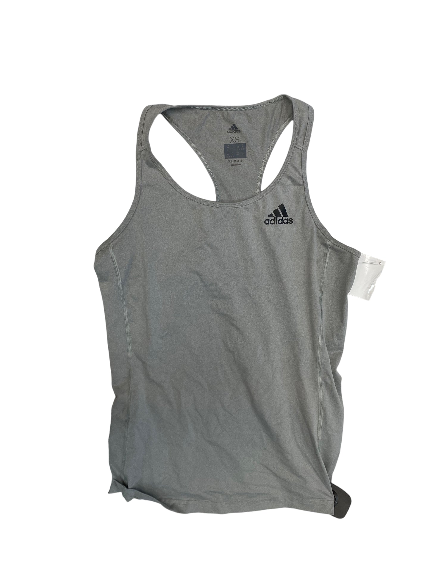 Athletic Tank Top By Adidas In Grey, Size: Xs