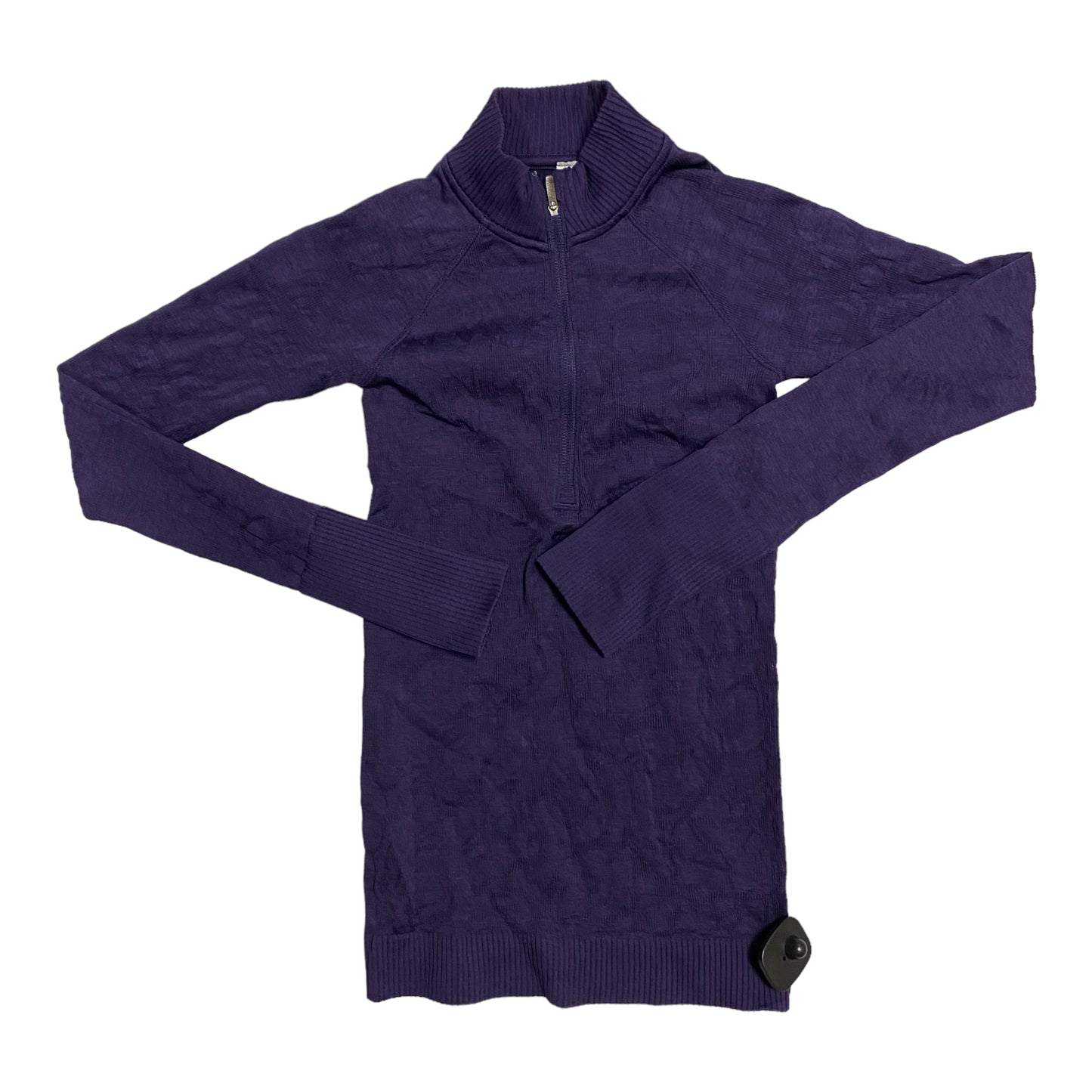 Athletic Top Long Sleeve Collar By Lululemon In Purple, Size: 2