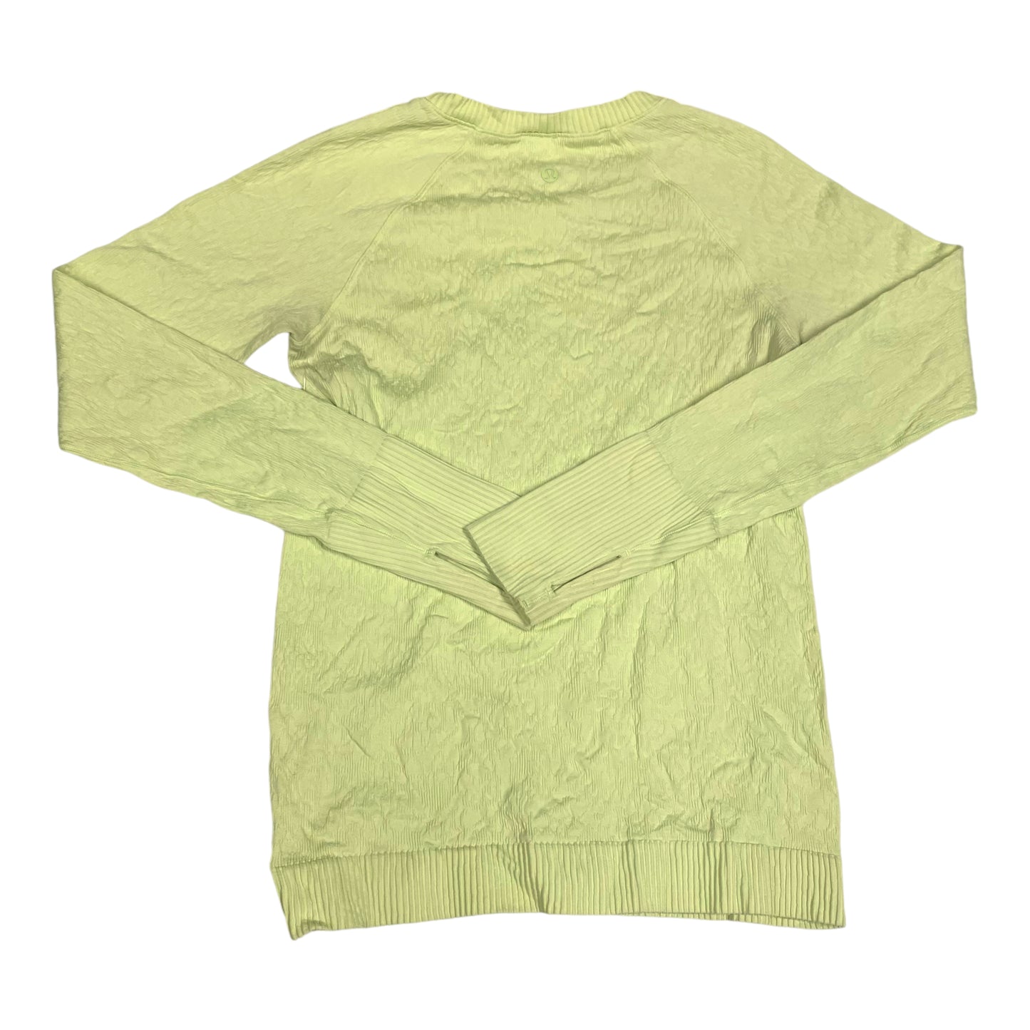 Athletic Top Long Sleeve Crewneck By Lululemon In Green, Size: M