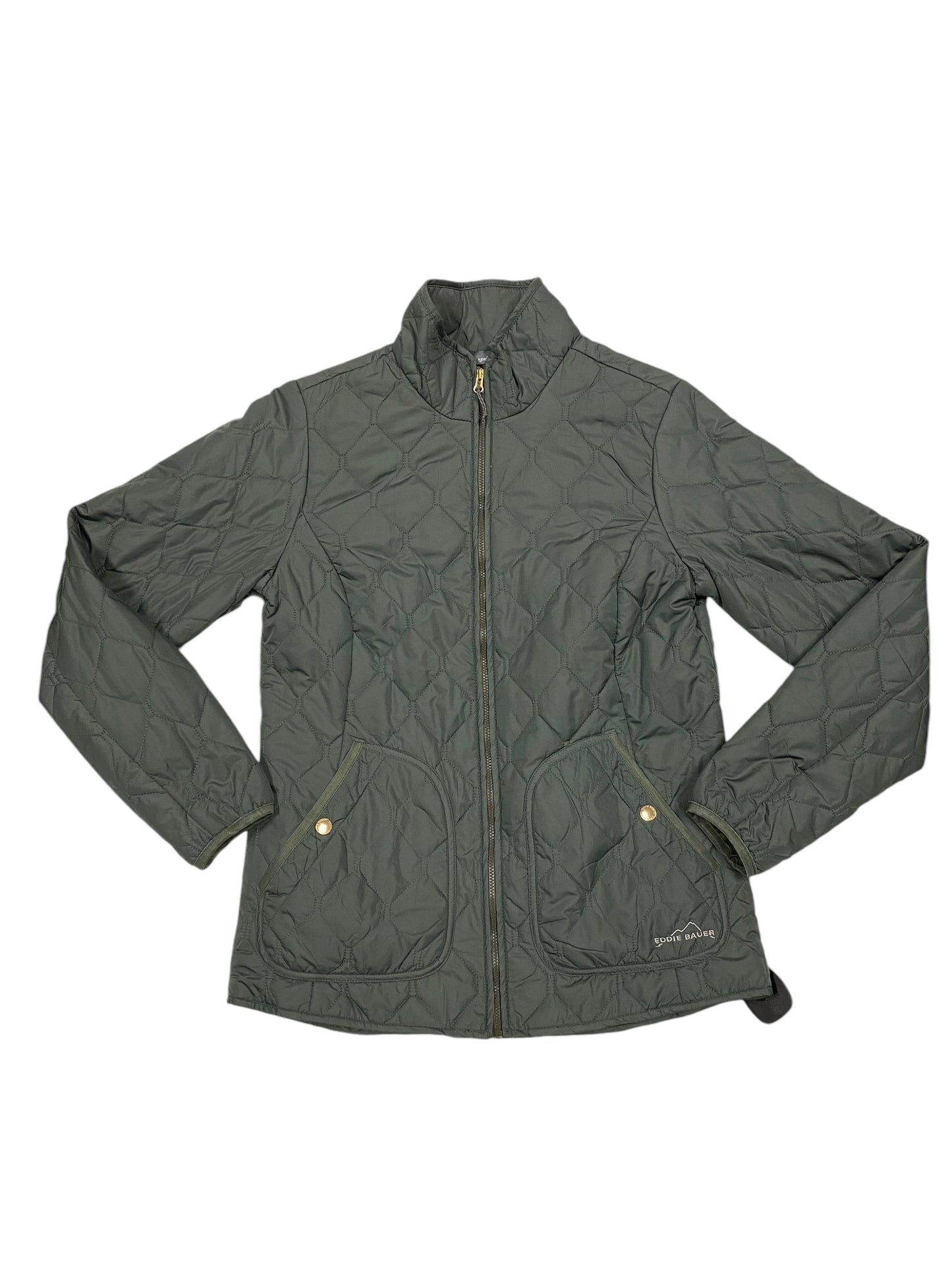 Jacket Puffer & Quilted By Eddie Bauer In Green, Size: S