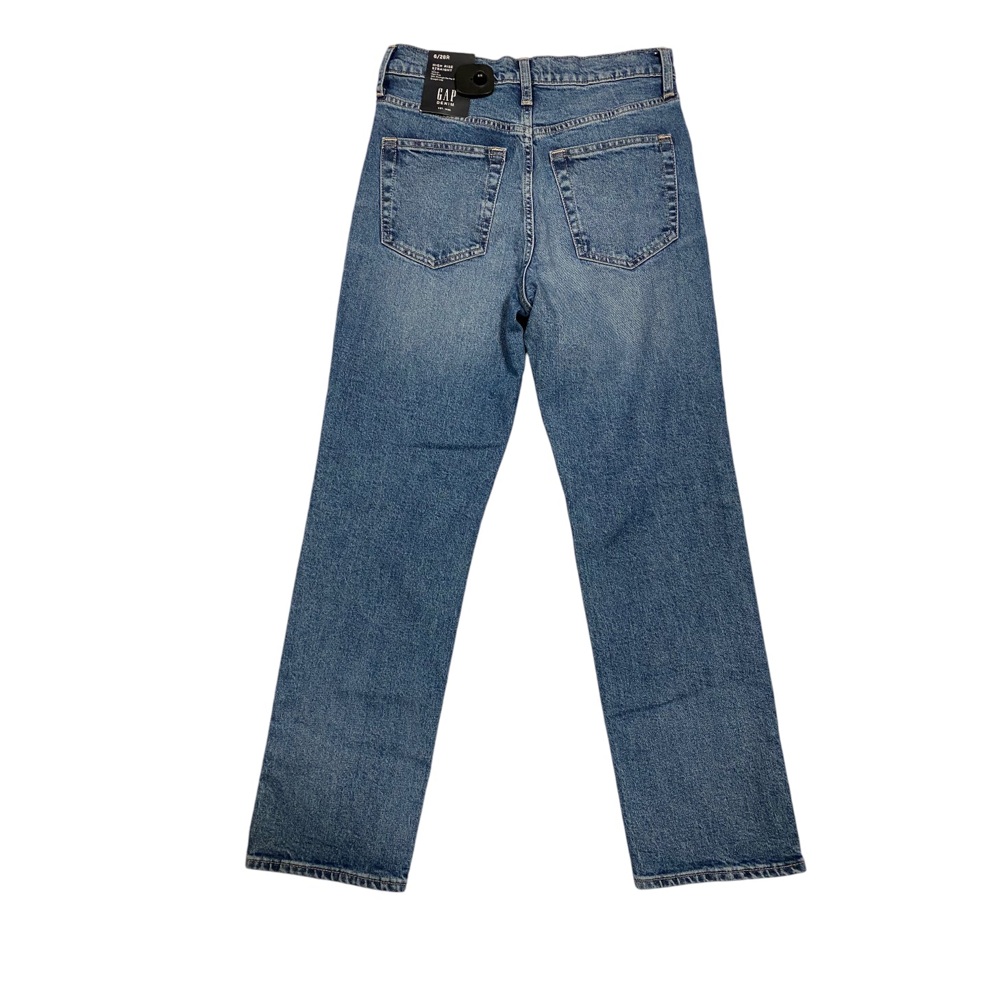 Jeans Straight By Gap In Blue Denim, Size: 6