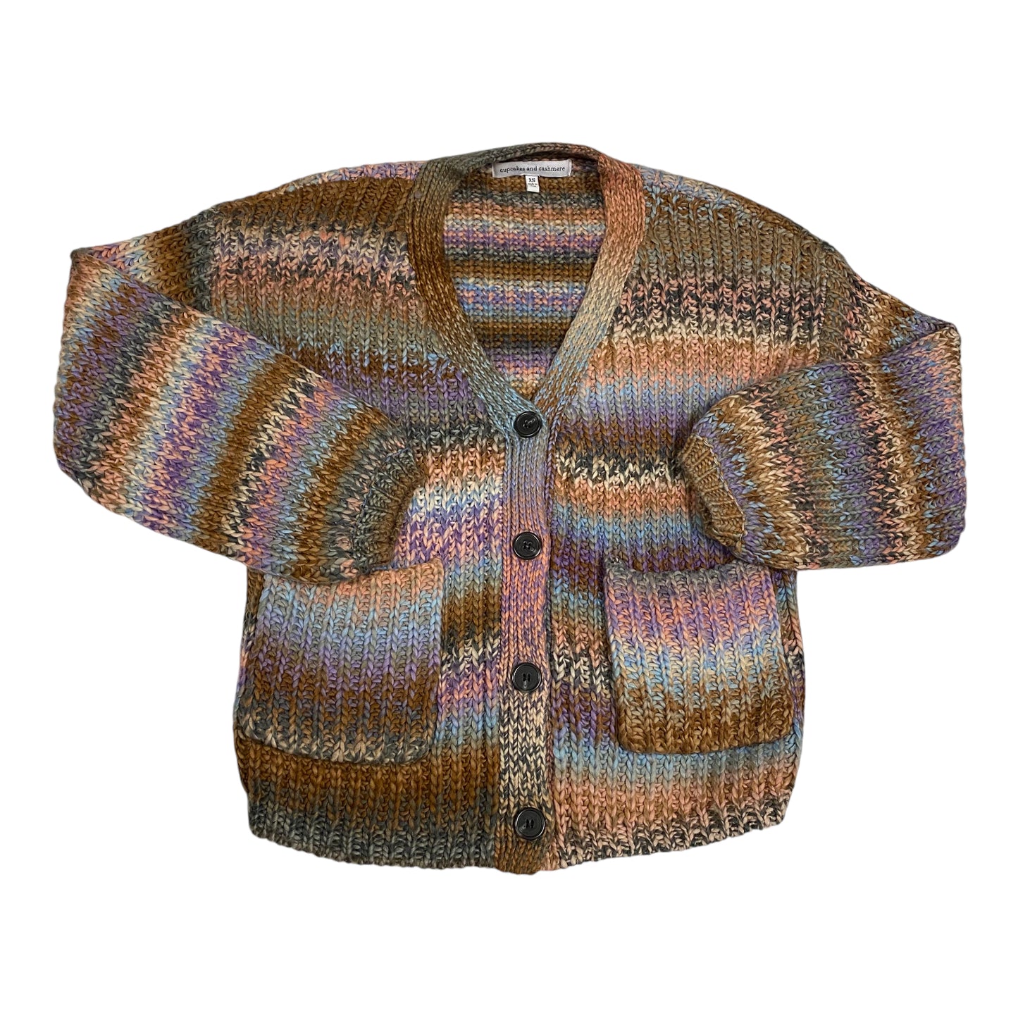 Sweater Cardigan By Cupcakes And Cashmere In Multi-colored, Size: Xs