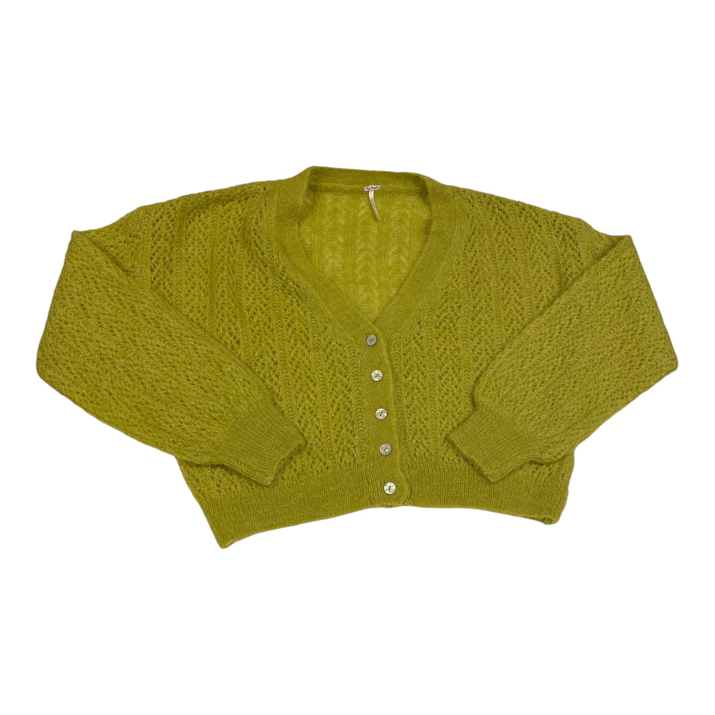 Sweater Cardigan By Free People In Green, Size: M