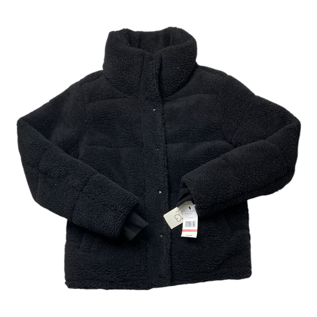 Coat Faux Fur & Sherpa By Cmc In Black, Size: Xs