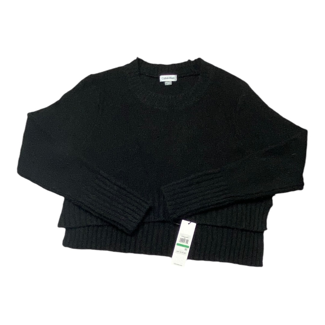 Sweater By Calvin Klein In Black, Size: L