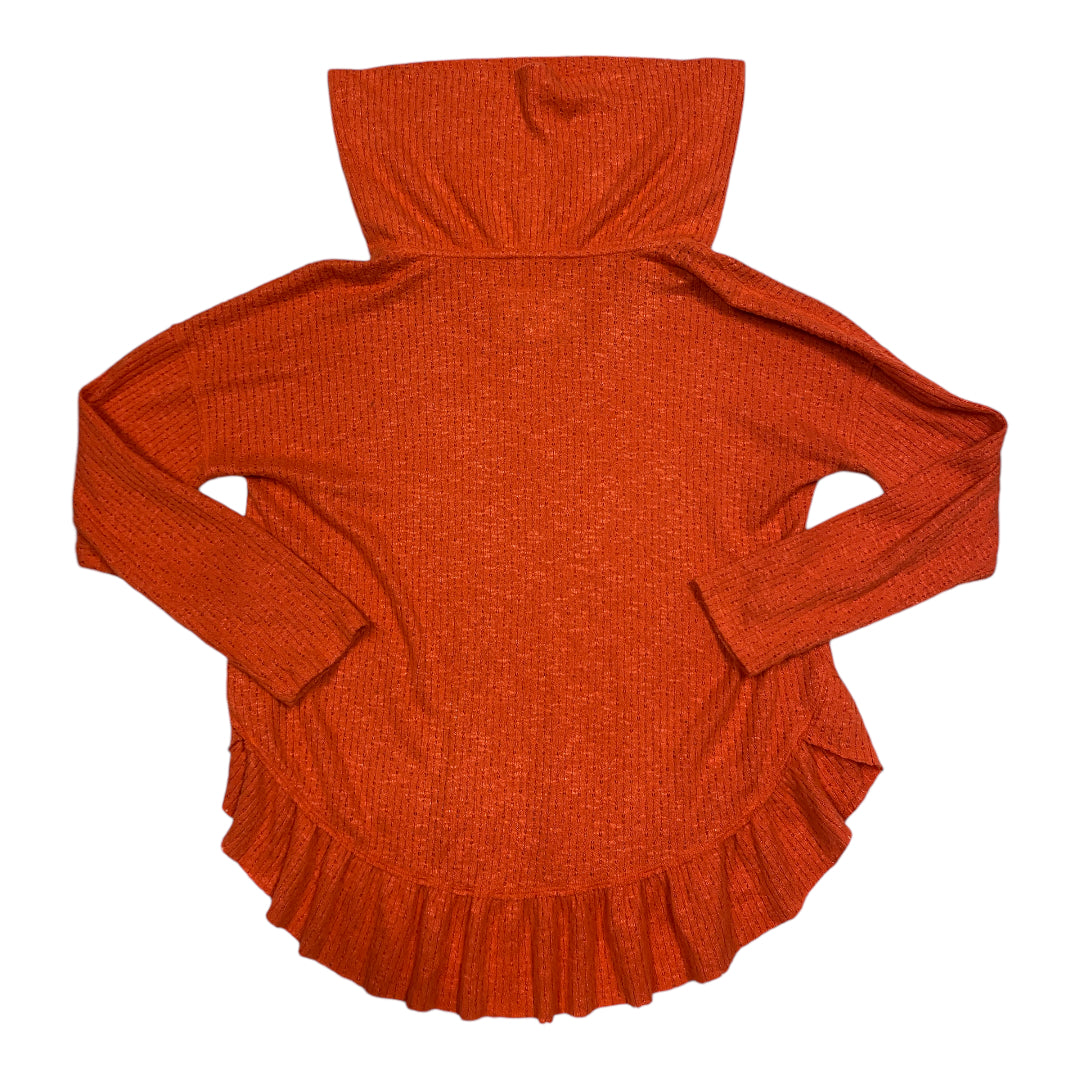 Top Long Sleeve By Maeve In Orange, Size: Xs