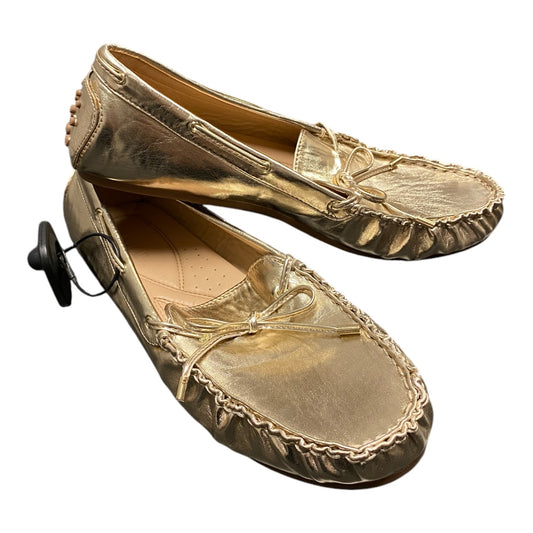 Shoes Flats By Just Fab In Gold, Size: 9