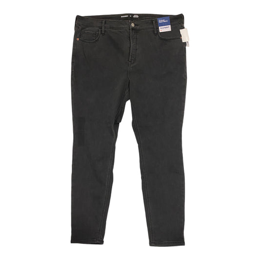 Jeans Skinny By Old Navy In Black Denim, Size: 18