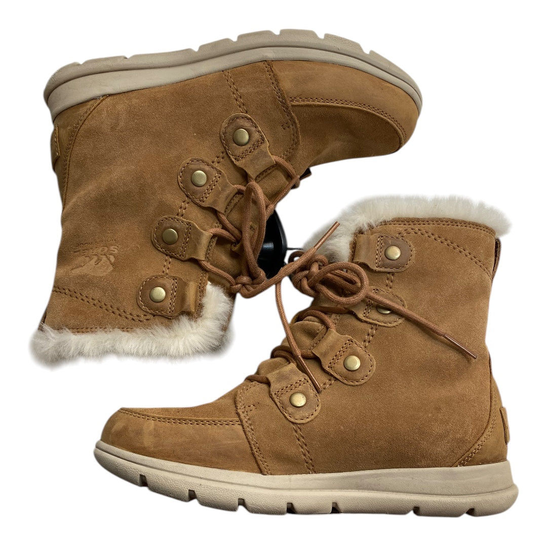 Boots Snow By Sorel In Brown, Size: 7