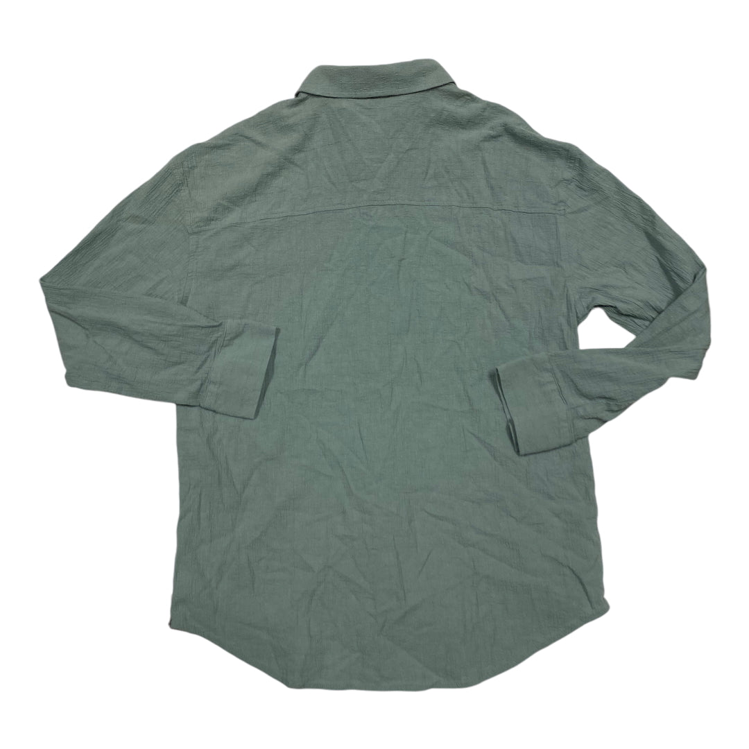 Top Long Sleeve By Cmc In Green, Size: M