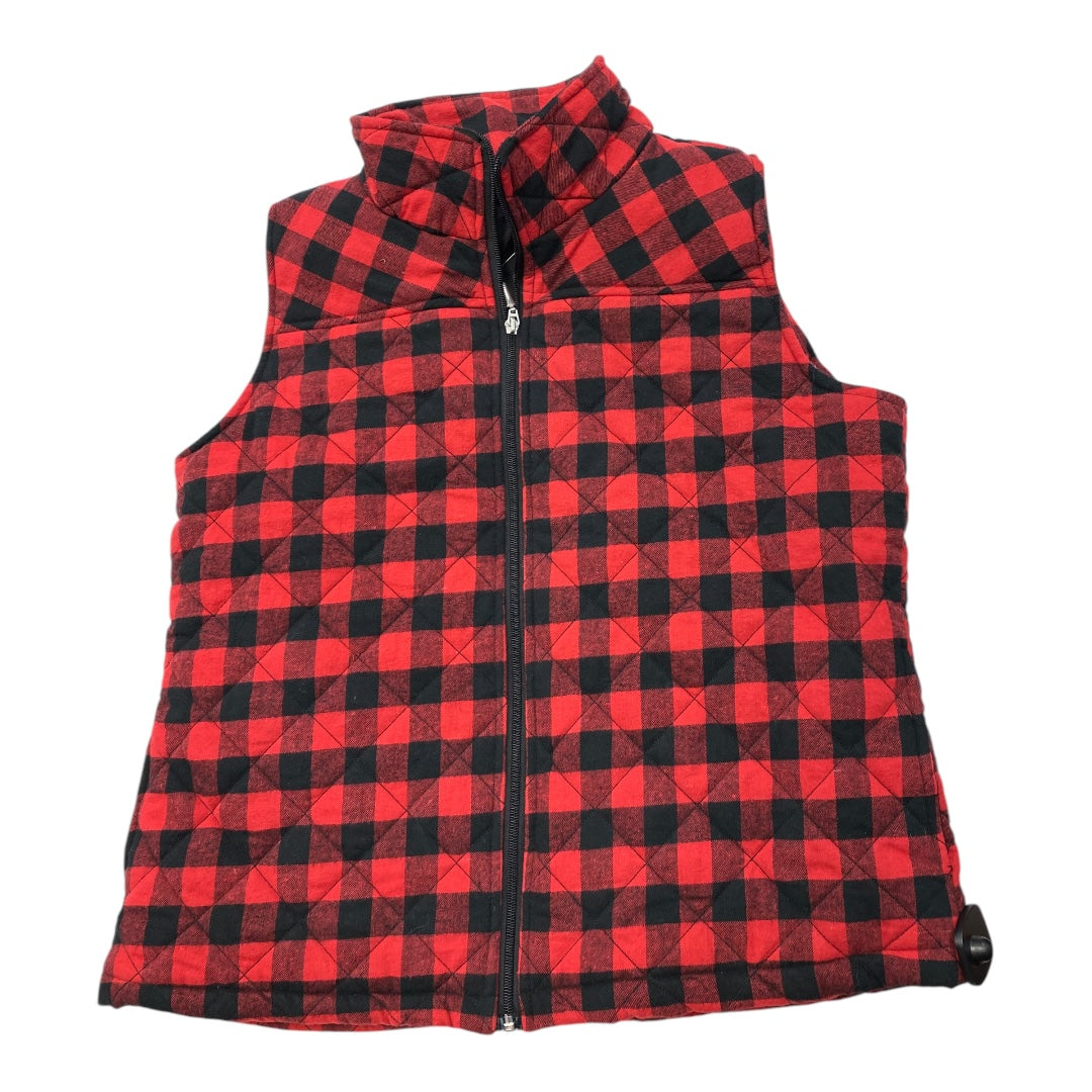 Vest Puffer & Quilted By Cmc In Black & Red, Size: L