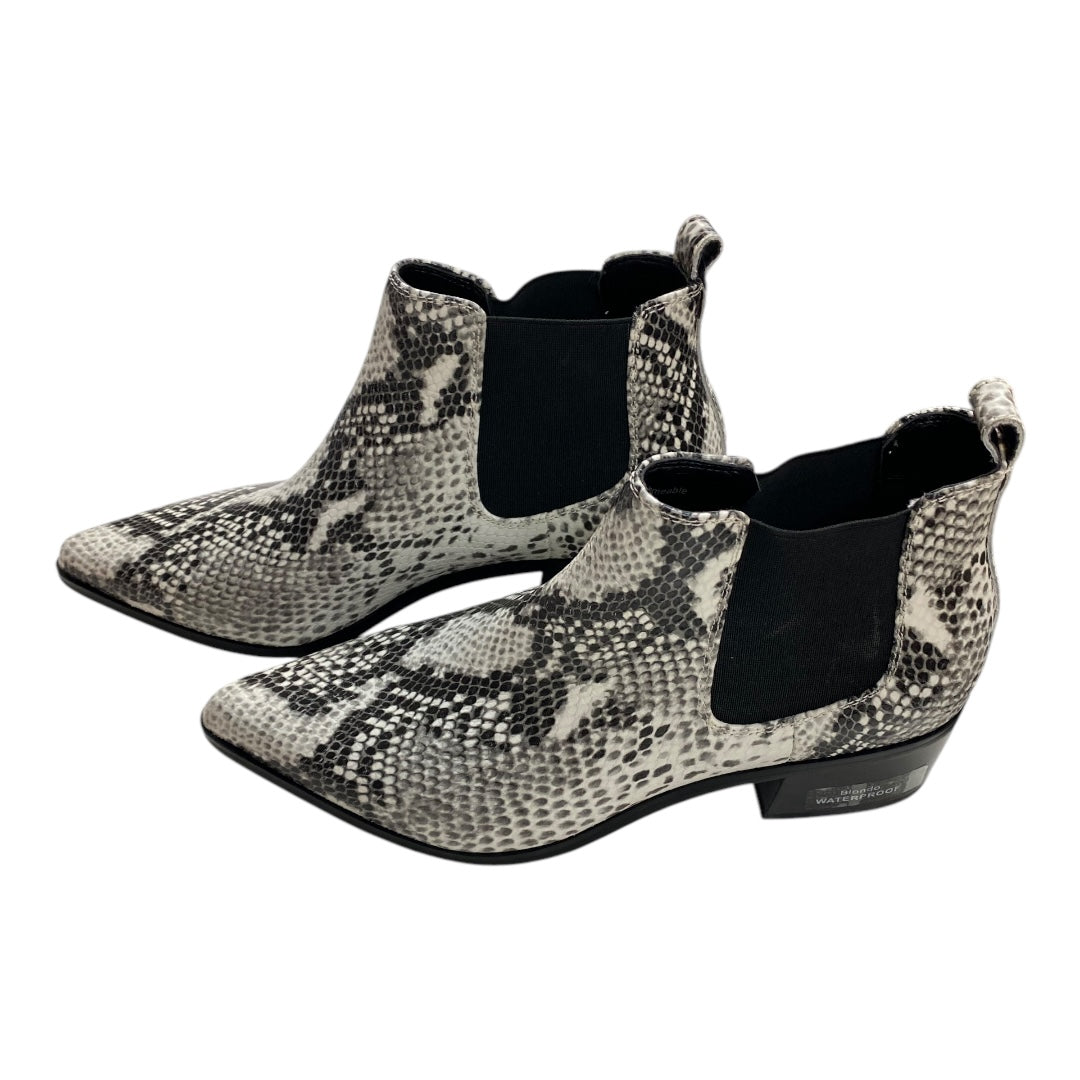 Boots Ankle Heels By Blondo In Snakeskin Print, Size: 8