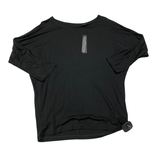 Top 3/4 Sleeve Basic By Tahari By Arthur Levine In Black, Size: M