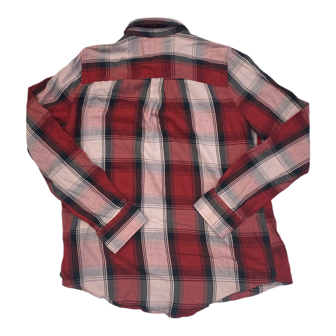 Top Long Sleeve By So In Black & Red, Size: M