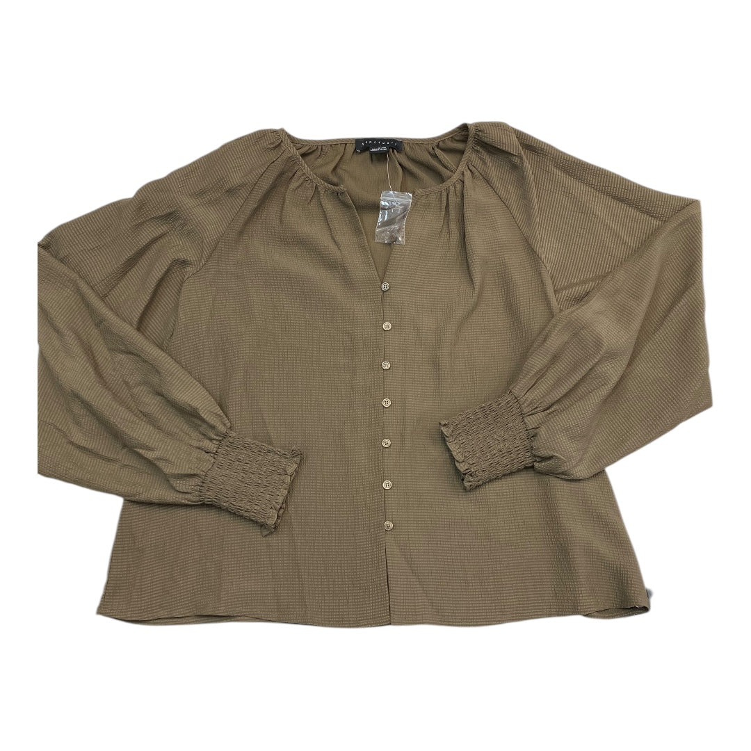 Top Long Sleeve By Sanctuary In Brown, Size: L