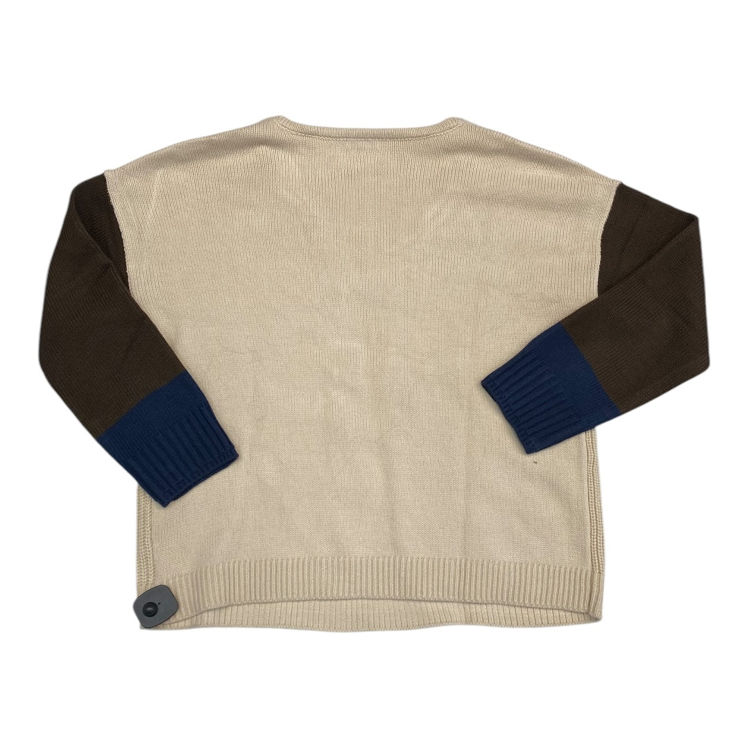 Sweater By Lascana In Brown & Cream, Size: M