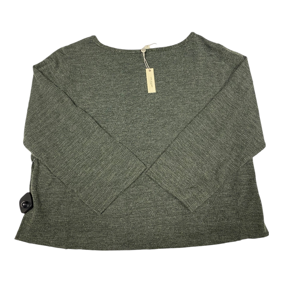 Top Long Sleeve By Max Studio In Green, Size: L