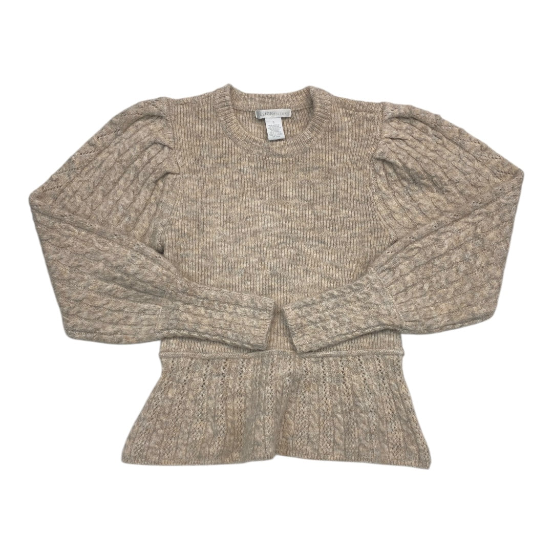 Sweater By Design History In Tan, Size: S