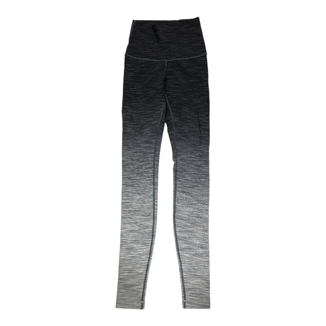 Athletic Leggings By Lululemon In Black & Grey, Size: 6