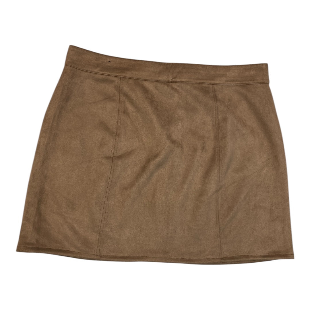 Skirt Mini & Short By Maurices In Brown, Size: 16