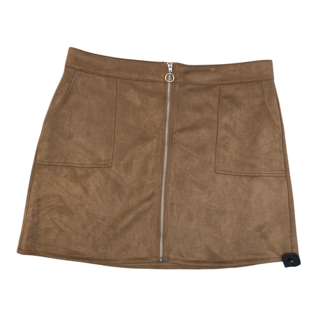 Skirt Mini & Short By Maurices In Brown, Size: 16